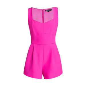 Generation Love Coco Crepe Sleeveless Romper in Pink